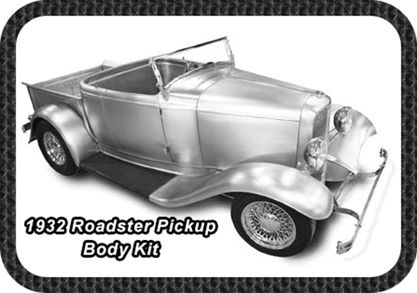 1932 Ford Roadster Pickup Steel Body Kit
