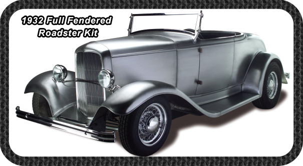 1932 Roadster Full Fendered Steel Body Kit Hot Rod