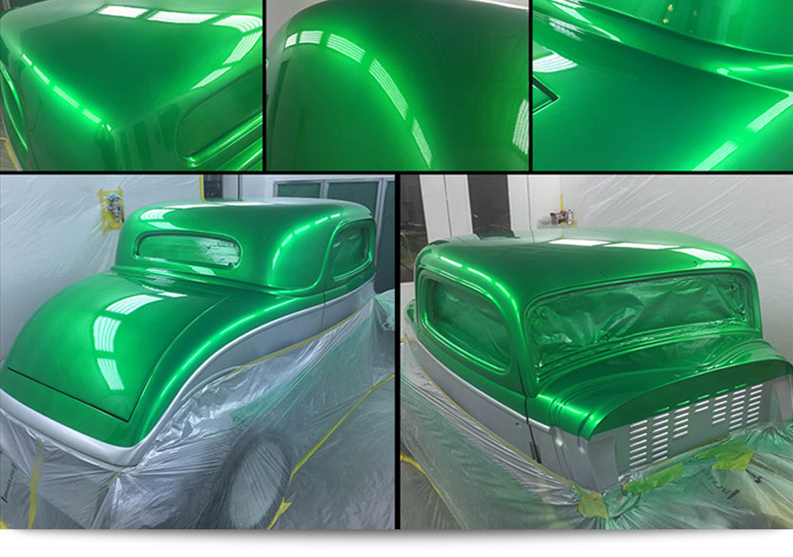 1934 Ford Coupe Painted Green at Superformance Australia