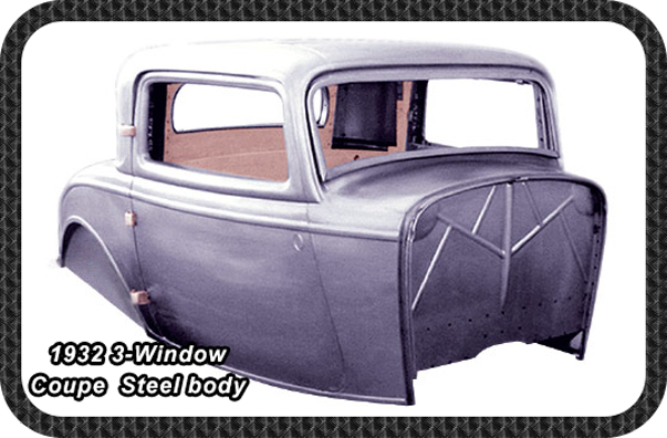 1932 Coupe 3-Window Steel Body Hot Rod