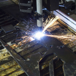 Arclight Laser cutter in action