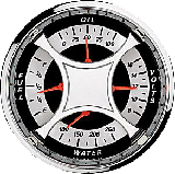 Street Rod MXC Quad Series Autometer Gauge