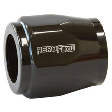 Aeroflow -6AN Hex Hose Finisher 5/8 Inch ID Black