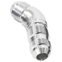 Aeroflow 45 Degree Full Flow AN Bulkhead -6AN Silver