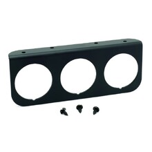 AutoMeter Triple Gauge Mounting Panel 2-1/16"" Black Aluminum