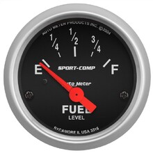 AutoMeter Sport-Comp Fuel Level Gauge 2-1/16"" 240E-33F Ohm