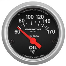 AutoMeter Sport-Comp Oil Temperature Gauge 2-1/16"  60-170