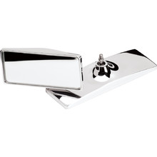 BILLET SPECIALTIES REAR VIEW MIRROR HEAD. LARGE RECTANGLE POL