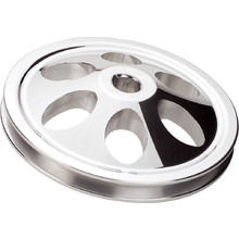 BILLET SPECIALTIES POWER STEERING PULLEY. 1/8 IN KEYWAY