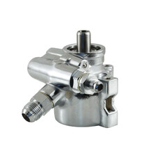CAL Custom Chrome Power Steering Pump GM Type 2 Saginaw TC Series