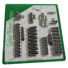 GARDNER-WESTCOTT BB CHEV LWP BOLT KIT HEX HEAD PLAIN UNPOLISHED