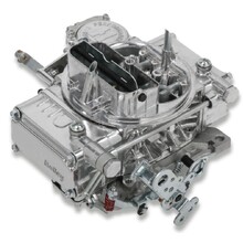 Holley 600CFM Vacuum Secondary Carburettor - Manual Choke - Shiny