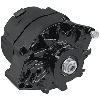 Aeroflow Black GM Style 140 Amp Alternator - 1 Wire