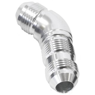 Aeroflow 45 Degree Full Flow AN Bulkhead -6AN Silver