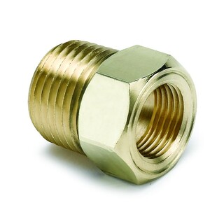 AutoMeter Adapter 5/8-18 UNF Female to 1/2"" NPT Male Brass