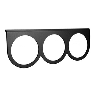 AutoMeter Triple Gauge Mounting Panel 2-5/8"" Black Aluminum