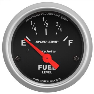 AutoMeter Sport-Comp Fuel Level Gauge 2-1/16"" 240E-33F Ohm