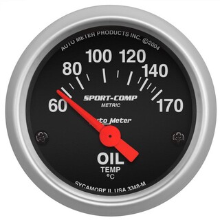 AutoMeter Sport-Comp Oil Temperature Gauge 2-1/16"  60-170