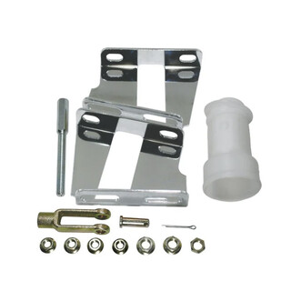 CAL Custom Chrome Brake Booster Bracket Kit Suits 7 and 8 Inch