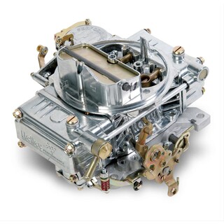 HOLLEY 600 CFM VAC SEC MANUAL CHOKE SHINY ALUMINIUM CARBURETTOR