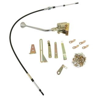 LOKAR CABLE OPERATED SHIFTER 12 INCH TH350 MUSHROOM KNOB