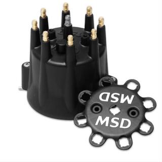 MSD REPLACEMENT DISTRIBUTOR CAP GM V8 BLACK