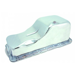TFI Racing 289-302ci Ford Windsor Front Sump Oil Pan Chrome
