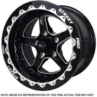 Street Pro ll Convo Pro Beadlock Style Wheel - Black - 15x8.5" - Pair