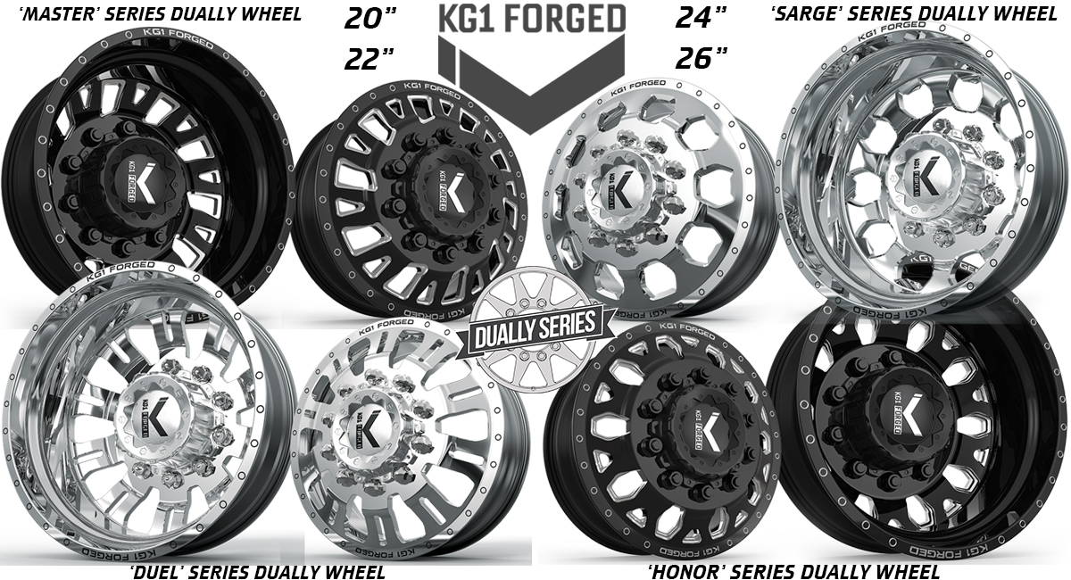 KG1 Forged Dually Series Wheels