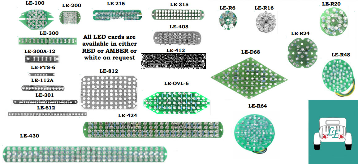 Universal LED Cards to fit all applications